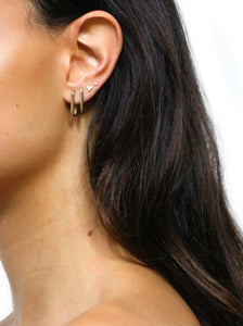 Gold Hook Medium Earrings