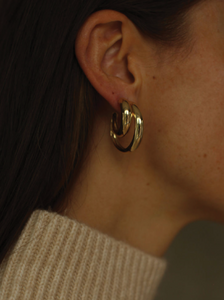 Bold Globe Gold Earrings