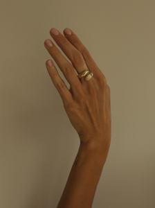 Chunky Gold Arch Ring