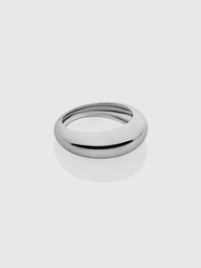 Globe Silver Pinky Ring