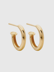 Gold Hoop Medium Earrings
