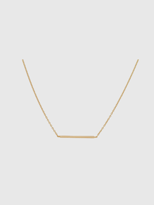 Gold Thin Bar Necklace