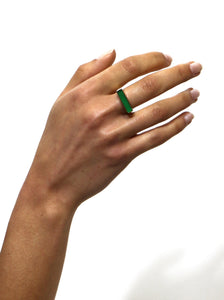 Jade Baguette Ring