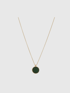 Jade Stone Gold Necklace