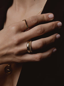 Gold Bubbles Ring