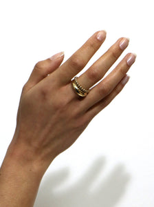 Gold Bubbles Ring