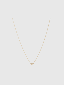 Triple Ball Gold Necklace