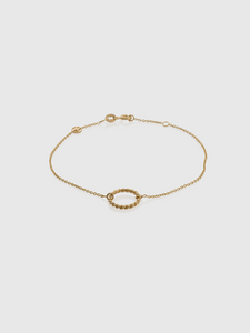 Open Circle Gold Bracelet