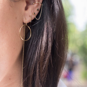 Gold Hook Earring