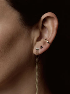 Triple Drop Chain Earring
