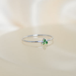 Triple Emerald Ring