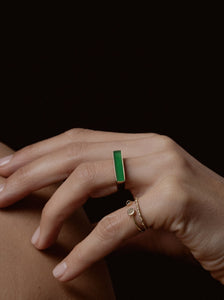 Jade Baguette Ring