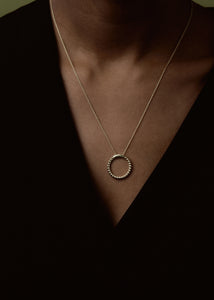 Bubbles Open Medallion Necklace